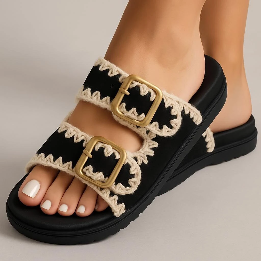 WhatsApp Image 2025-06-29 at 21.43.58_8a9bbaed Slide with Zigzag Stitching and Gold Buckles – Black